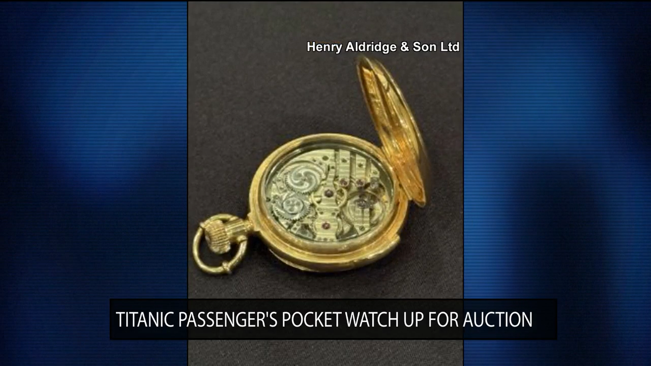 Pocket watch from the Titanic up for auction